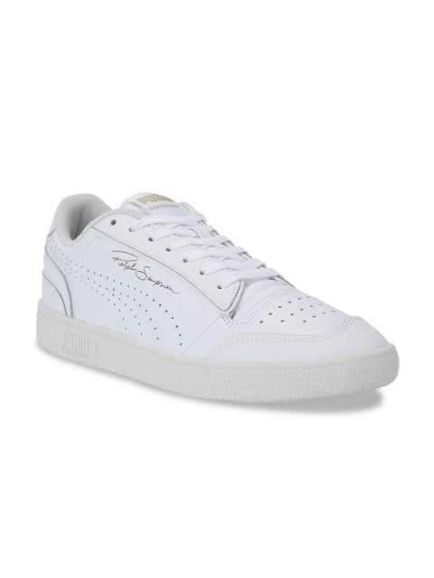 Puma Unisex White Leather Sneakers