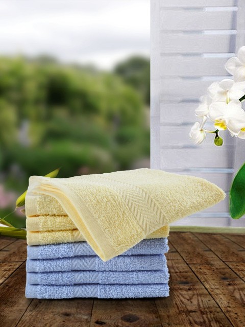 

BIANCA Set of 8 Cotton 400 GSM Face Towels, Multi