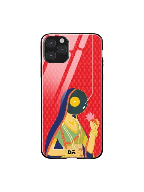 

DailyObjects Red & Yellow Disk Queen iPhone 11 Pro Max Glass Cover