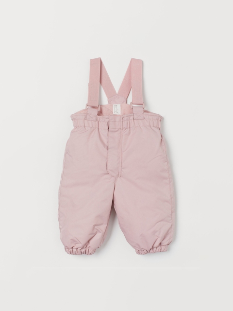 

H&M Infant Girls Pink Outdoor Trousers With Braces