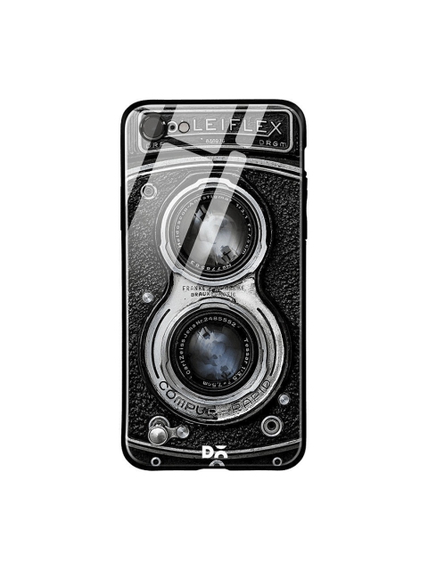 

DailyObjects Black & Grey Flex Camera iPhone 7 Glass Case