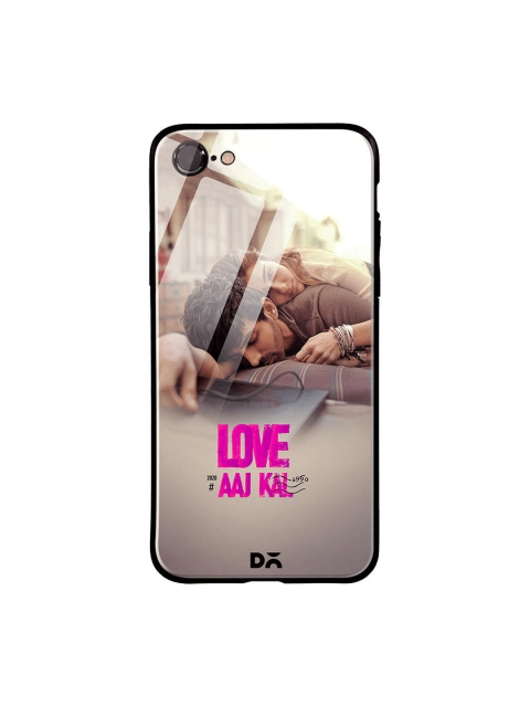 

DailyObjects Beige & Pink Love Aaj Kal iPhone 7 Glass Case
