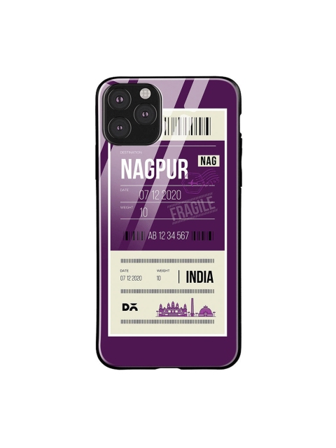 

DailyObjects Purple & White Nagpur City Tag iPhone 11 Pro Max Glass Case
