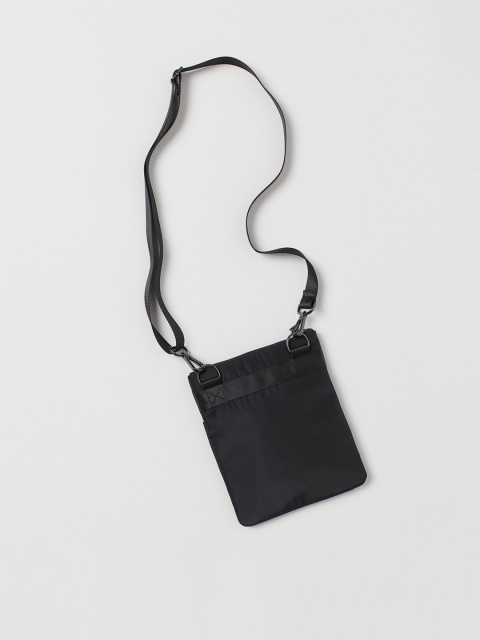 

H&M Men Black Solid Small Shoulder Bag
