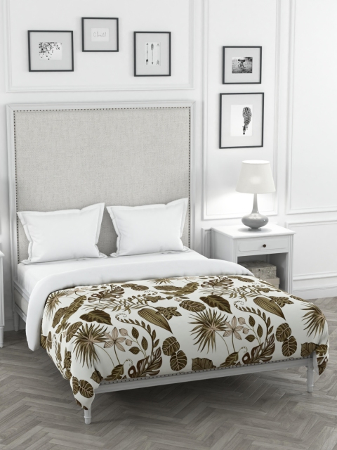 

Portico New York White & Green Floral Mild Winter 300 GSM Double Bed Comforter