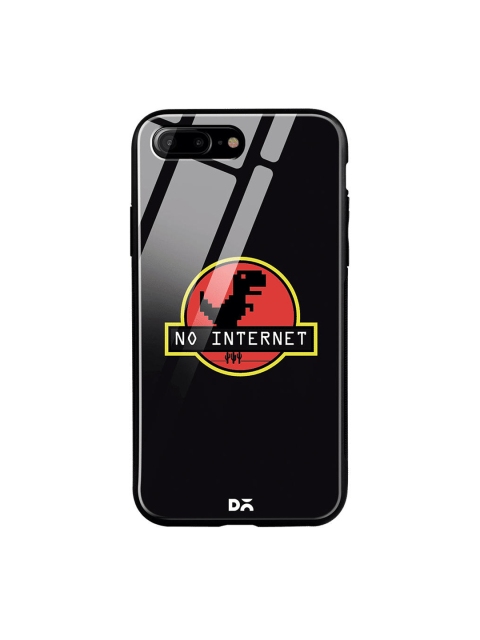 

DailyObjects Black & Red No Internet iPhone 7 Plus Glass Case