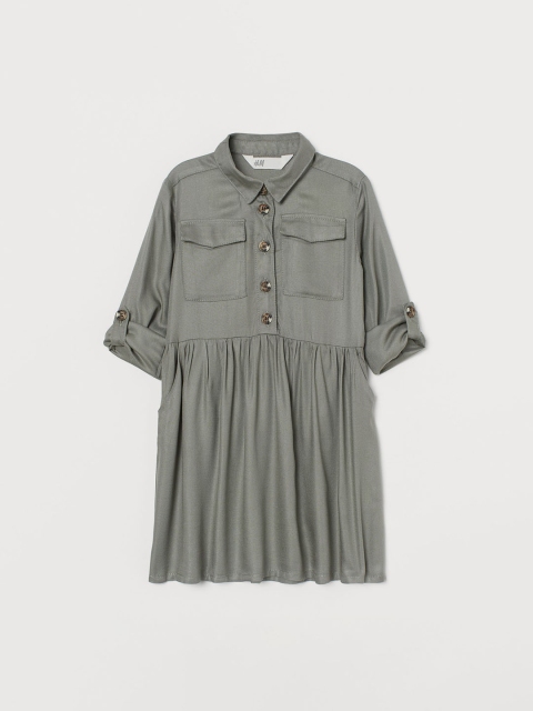 

H&M Girls Green Shirt dress