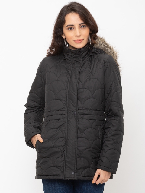

Globus Women Black Solid Parka Jacket