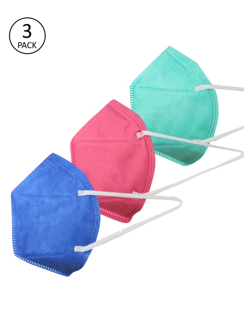 

Froggy Unisex Kids Pack Of 3 Anti-Pollution Masks, Multi