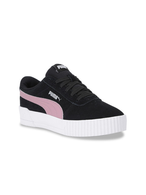 

Puma Girls Black Solid Carina Jr Sneakers