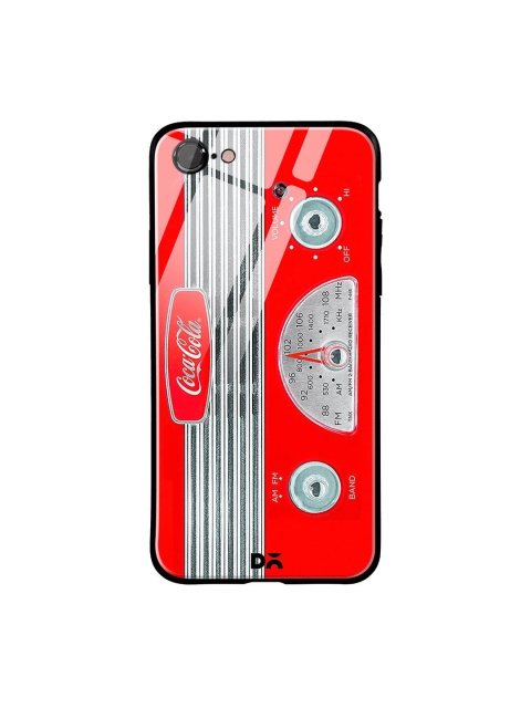 

DailyObjects Red & Grey Coke Radio iPhone 7 Glass Case