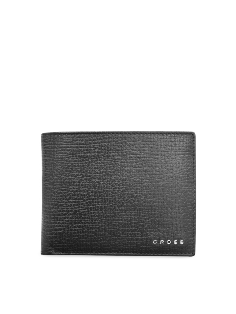 

Cross Men Black Solid Leather Two Fold Wallet