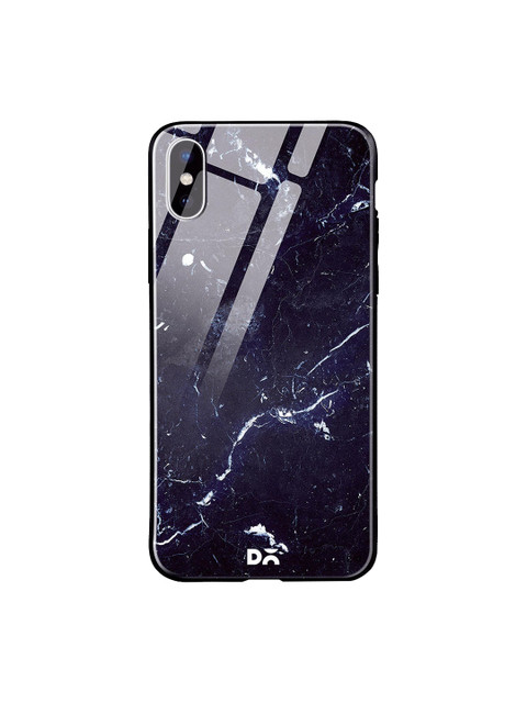 

DailyObjects Black & White Constellation Marble iPhone X Glass Cover