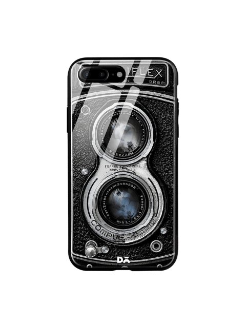 

DailyObjects Black & Grey Flex Camera iPhone 7 Plus Glass Case
