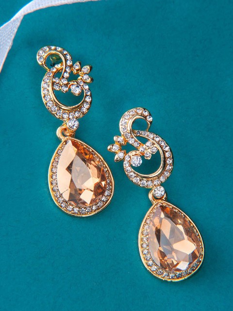 

TOKYO TALKIES X rubans FASHION ACCESSORIES Gold-Plated Teardrop Shaped Drop Earrings