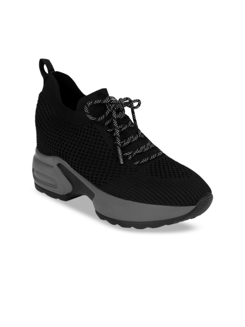 

Sole To Soul Women Black Mid-Top Walking Shoes