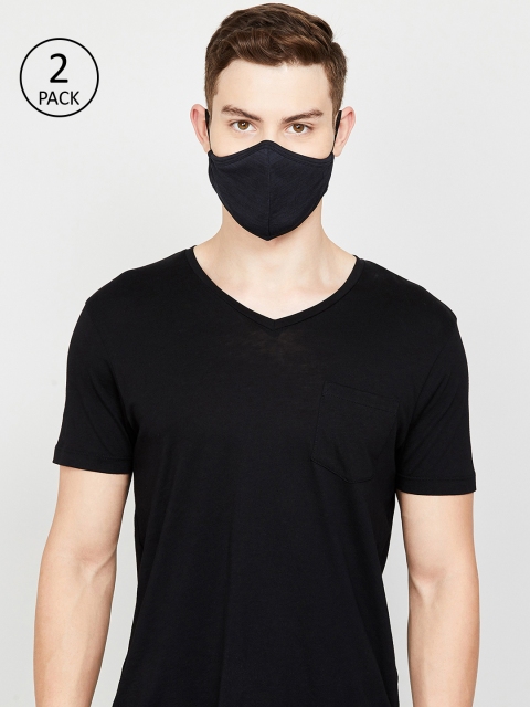 

Fame Forever by Lifestyle Men Pack Of 2 2-Ply Cloth Mask, Black