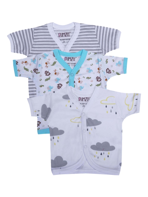 

BUMZEE Infant Unisex Kids Pack Of 3 Jhablas, Grey