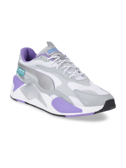 

PUMA Motorsport Men Grey & Purple Colorblocked MAPM RS-X Sneakers