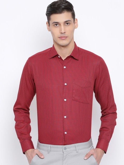 

Richlook Men Red & Black Slim Fit Checked Casual Shirt