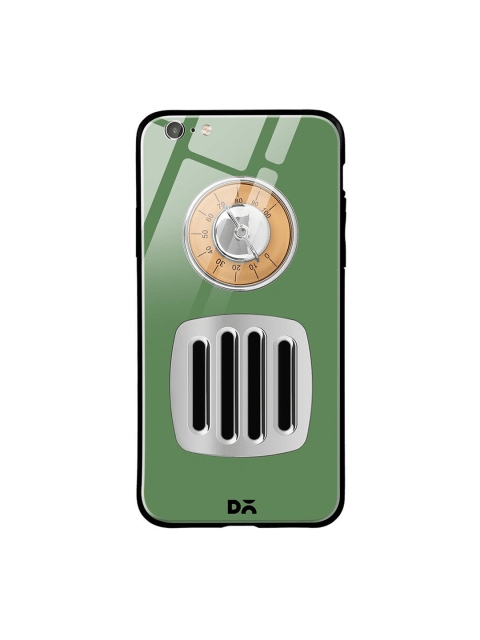 

DailyObjects Green & Silver-Toned Radio iPhone 6S Glass Cover