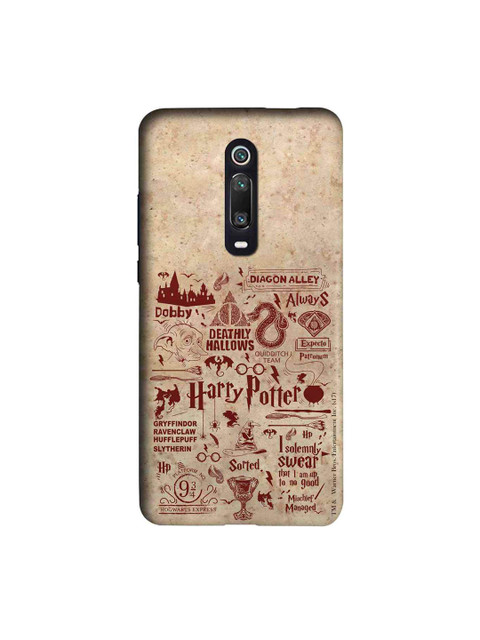 

macmerise Beige & Red Harry Potter Infographic Sublime Xiaomi Redmi K20 Pro Back Cover