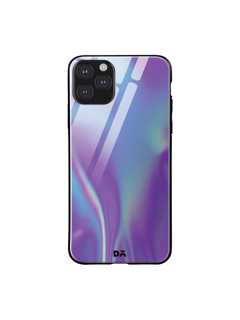 

DailyObjects Blue & Purple Holo Satin iPhone 11 Pro Max Glass Case