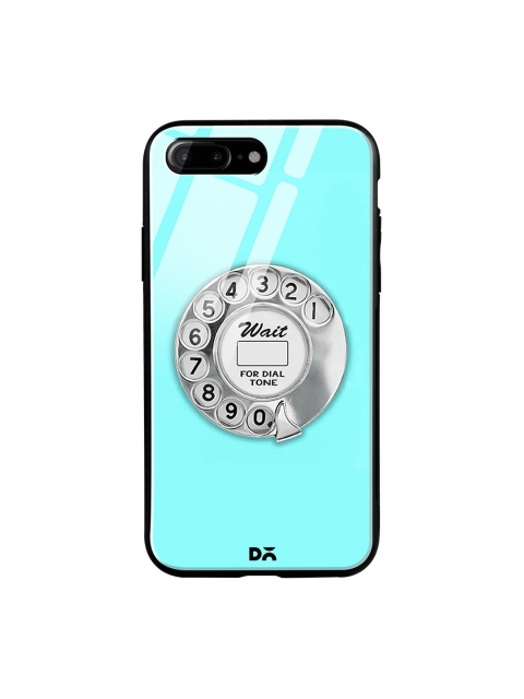 

DailyObjects Turquoise Blue & Grey Dialer iPhone 7 Plus Glass Case