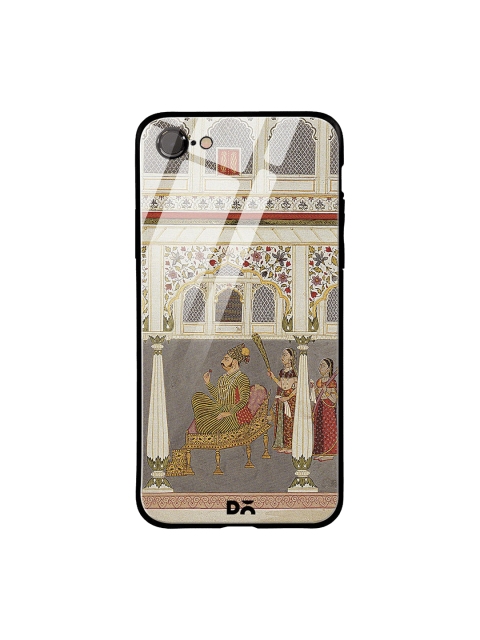 

DailyObjects Grey & Brown Durbar iPhone 7 Glass Case