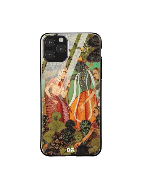

DailyObjects Green & Red Krishan iPhone 11 Pro Glass Case
