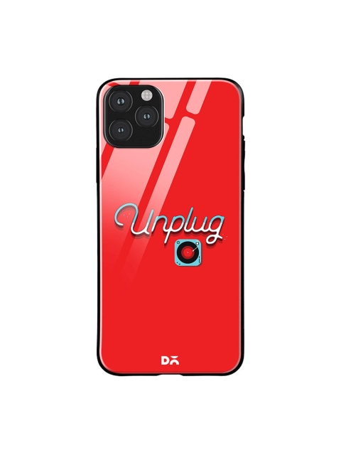 

DailyObjects Red & Blue Unplug Tunes iPhone 11 Pro Max Glass Case
