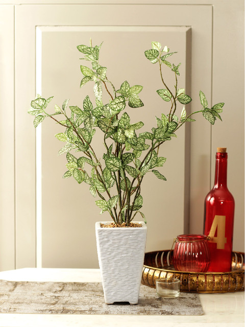 

HomeTown Green & White Sage Artificial Plant with Pot