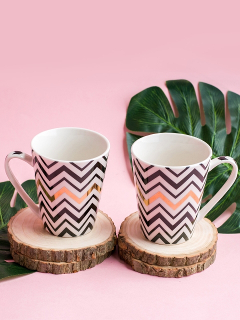 

Art Street White & Black Printed Ceramic 2-Pieces Cups Set
