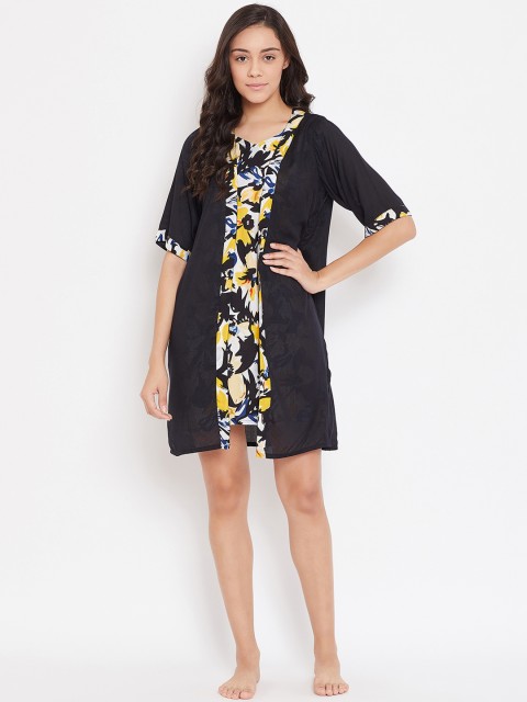 

The Kaftan Company Multicoloured Printed Nightdress, Multi
