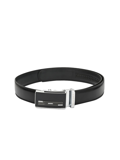 

Pacific Gold Men Black Solid Leather Belt