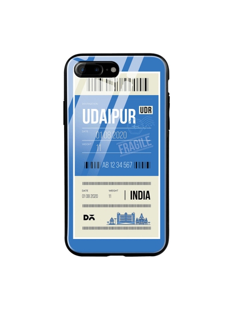 

DailyObjects Blue & White Udaipur City Tag iPhone 7 Plus Glass Case
