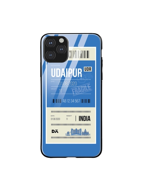 

DailyObjects Blue & Beige Udaipur City Tag iPhone 11 Pro Max Glass Cover