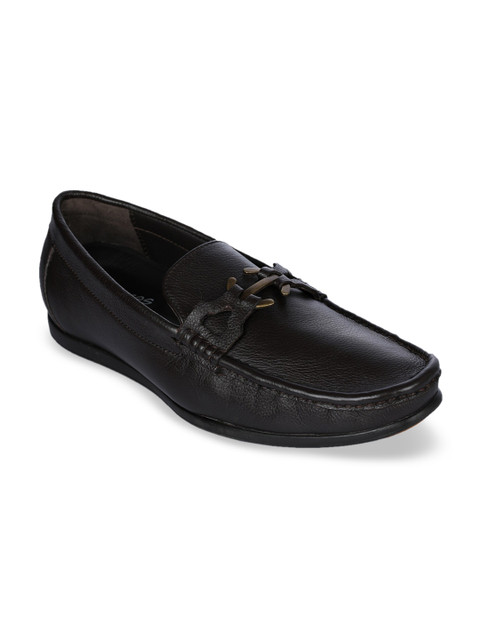 

Liberty Men Coffee Brown Leather Horsebit Loafers