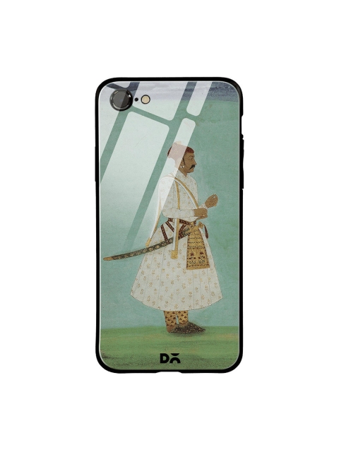 

DailyObjects Green & Blue Rajput Warrior Full iPhone 7 Glass Case