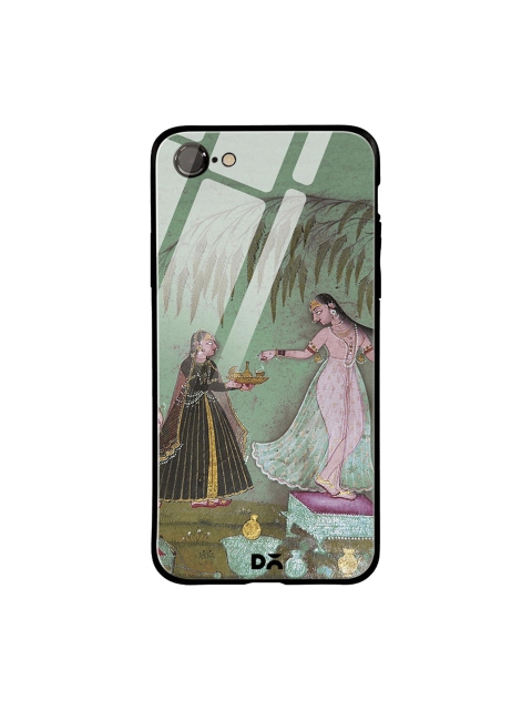 

DailyObjects Green & Pink Maids With Offerings iPhone 7 Glass Case