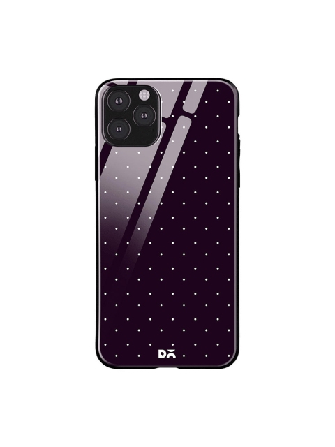 

DailyObjects Purple & White Constellation Dots Plum iPhone 11 Pro Glass Case