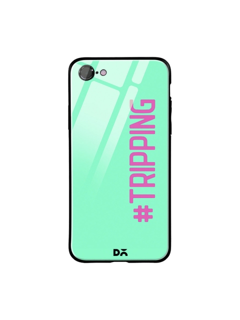 

DailyObjects Green & Pink Tripping iPhone 7 Glass Case