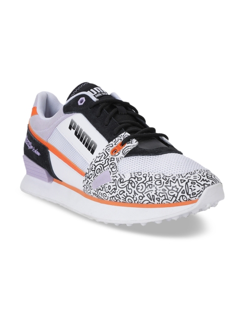 

Puma Women White Mile Rider MR DOODLE Printed Sneakers