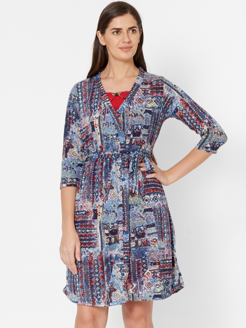 

Juliet Women Red Solid Nightdress With Robe 020000200041748