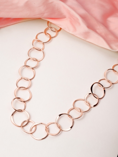 

Tokyo Talkies Alloy Gold-Plated Handcrafted Necklace, Rose gold