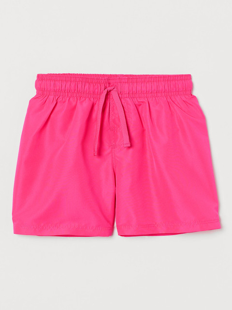 

H&M Girls Pink Solid Swim Shorts