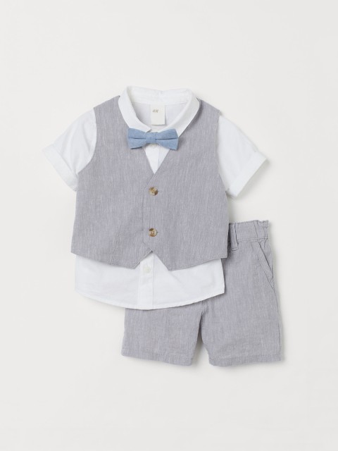 

H&M Boys White & Grey 4-Piece Set