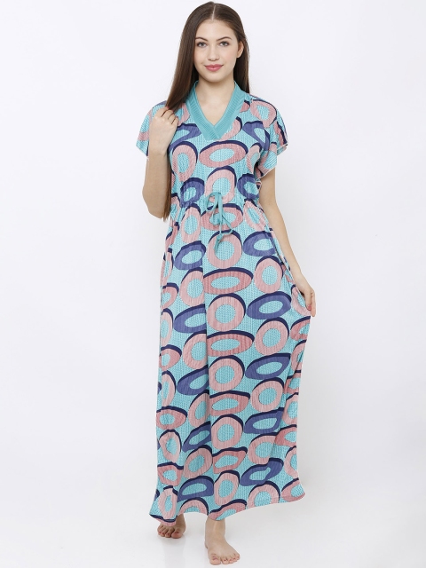 

Pretty Awesome Multicoloured Printed Nightdress, Multi