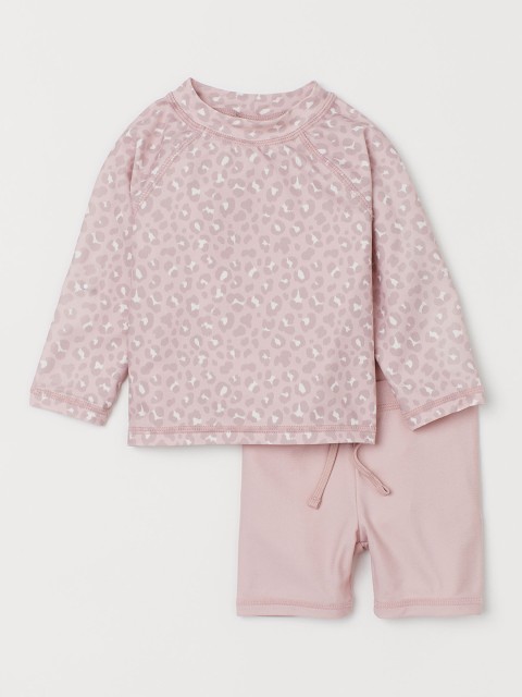 

H&M Boys Pink Swim Set with UPF 50