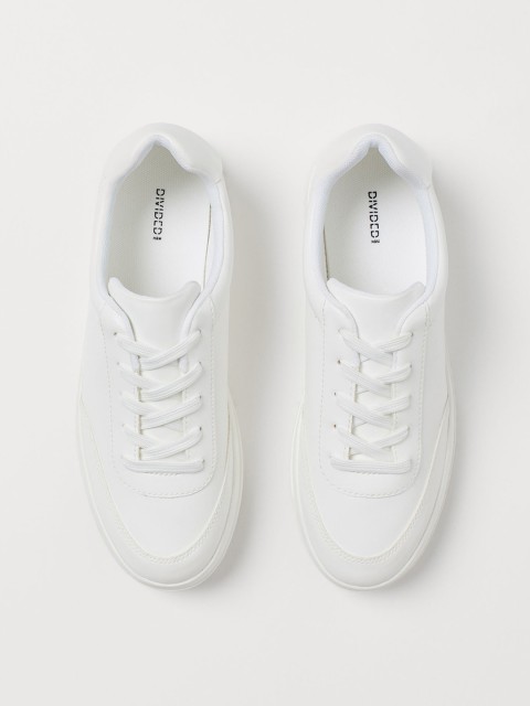 

H&M Women White Solid Trainers